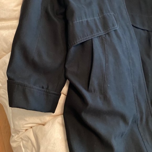 Gallery long black lined swing coat - Picture 11 of 12